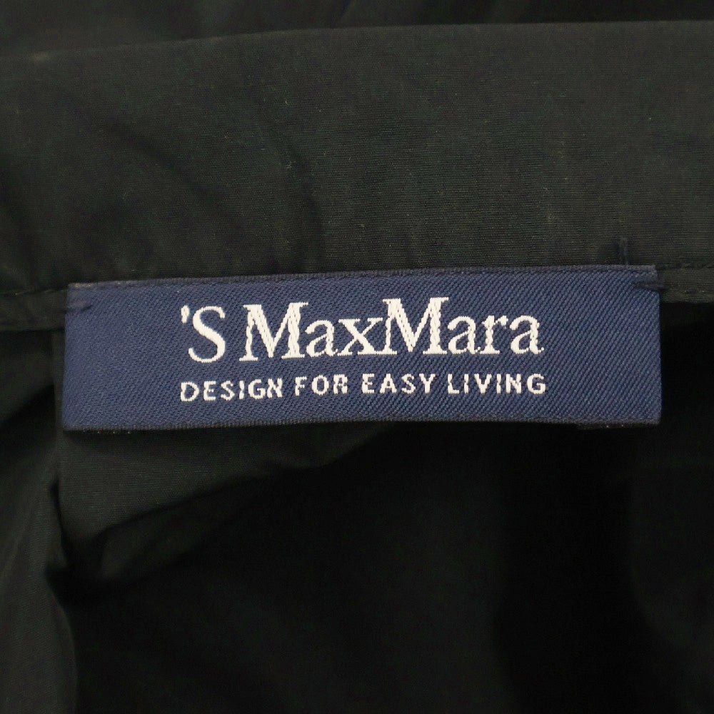 S MAX MARA(エス マックスマーラ) ひざ丈フレアスカート 925601580750 ブラック レディース