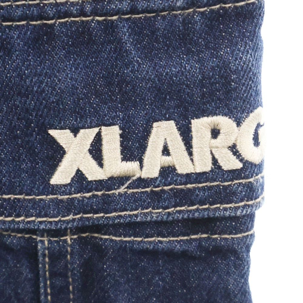 X-LARGE(エクストララージ) DENIM 6POCKET PANTS デニムカーゴパンツ インディゴ 101204031010