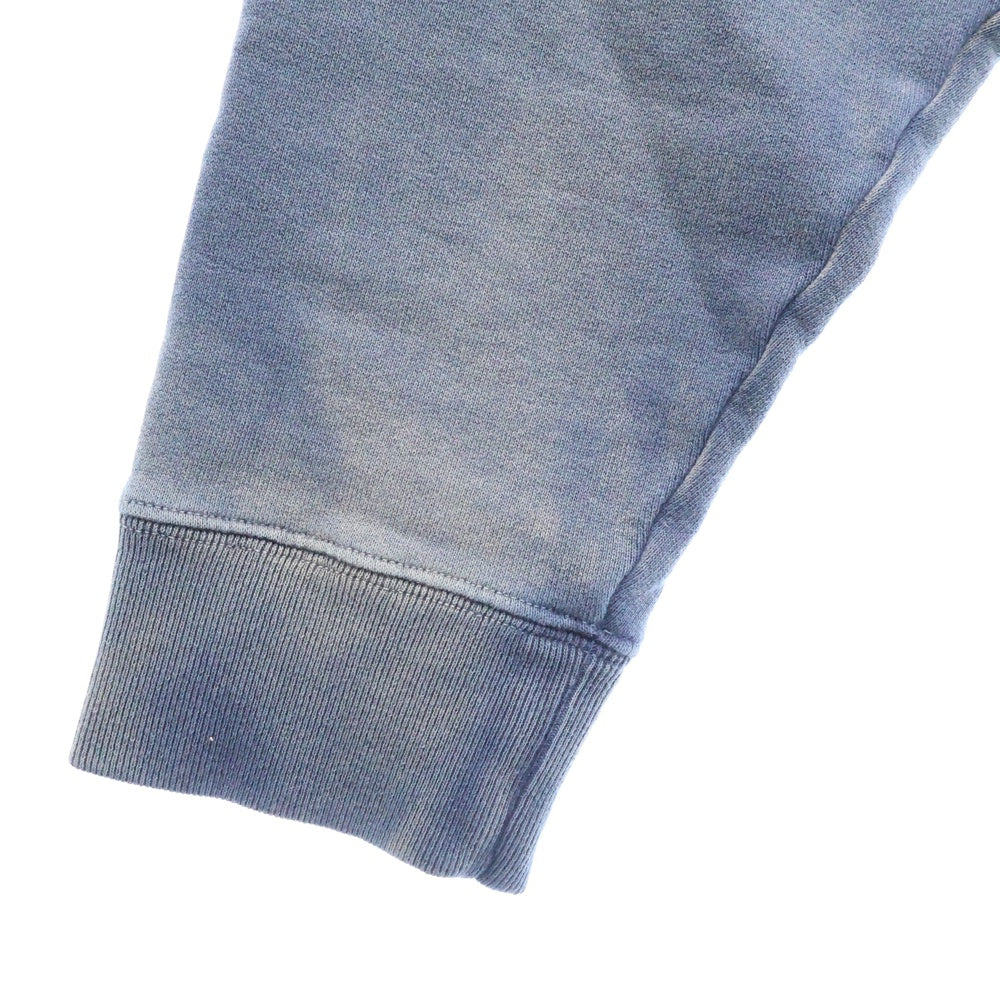 Maison Margiela(メゾンマルジェラ) 23SS ウォッシュ加工 フロントロゴ刺繍 クルーネック スウェットトレーナー ネイビー S50GU0209 S25570