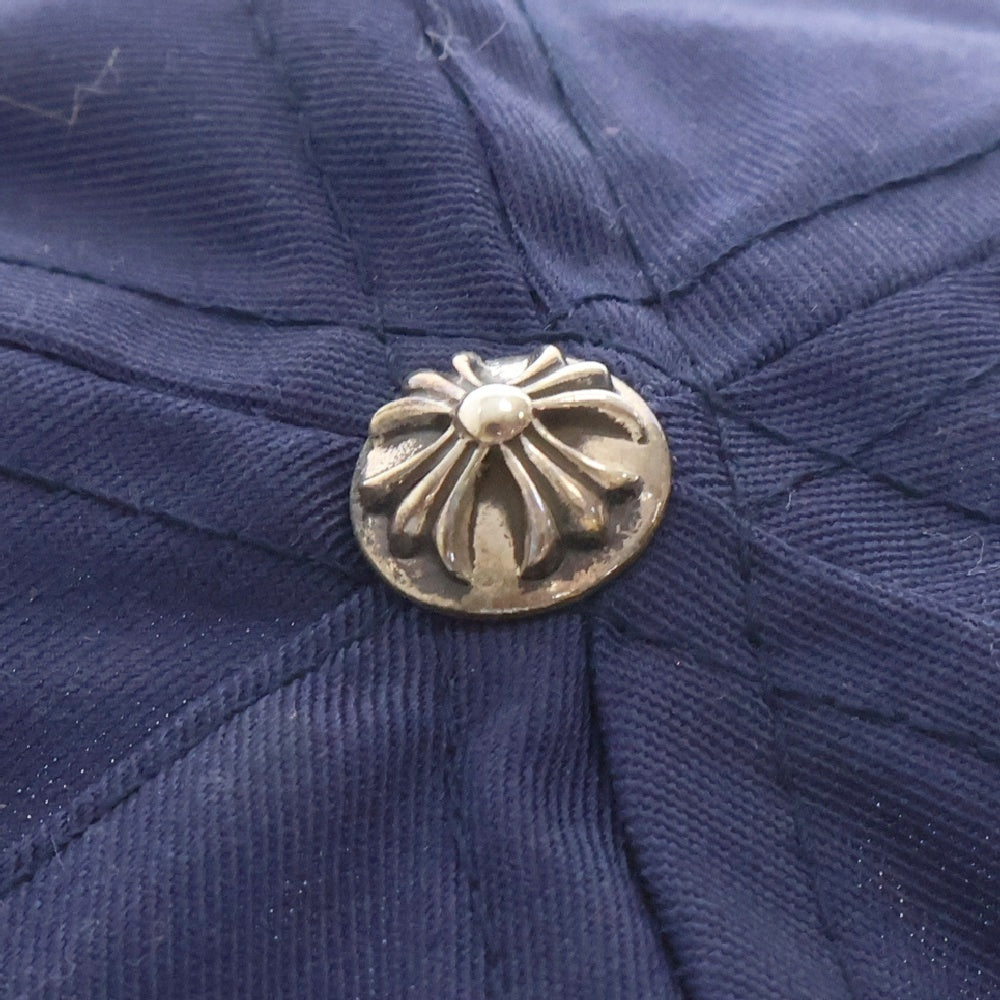 CHROME HEARTS(クロムハーツ) トリプルクロス刺繍ベースボールキャップ ネイビー/レッド