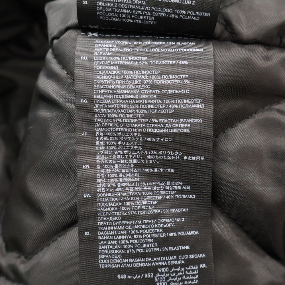 G-STAR RAW(ジースターロウ) STRETT-R PADDED HDD OVERSHIRT L キルティング裏地フーデットジャケット ブラック
