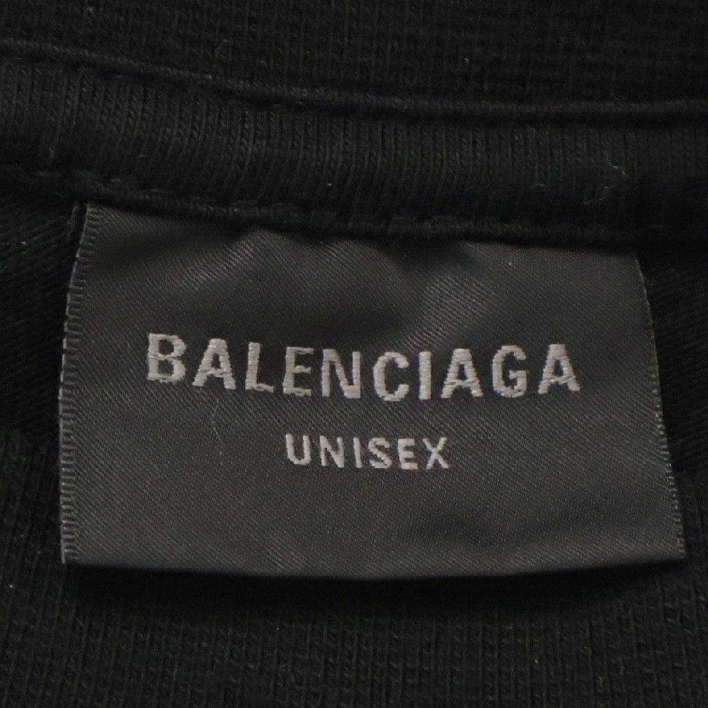 BALENCIAGA(バレンシアガ) 23AW LAYERED SPORTS LOGO TEE レイヤード スポーツロゴ半袖Tシャツ カットソー ブラック 739028 TPVF2