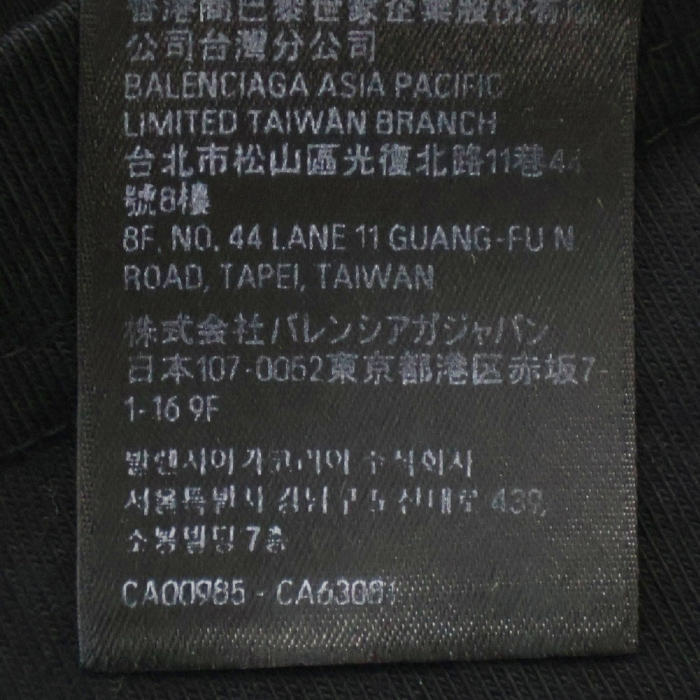 BALENCIAGA(バレンシアガ) 23AW LAYERED SPORTS LOGO TEE レイヤード スポーツロゴ半袖Tシャツ カットソー ブラック 739028 TPVF2