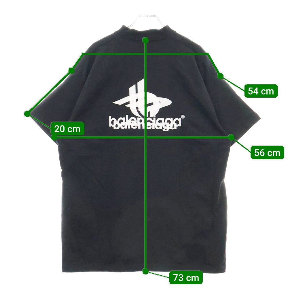 BALENCIAGA(バレンシアガ) 23AW LAYERED SPORTS LOGO TEE レイヤード スポーツロゴ半袖Tシャツ カットソー ブラック 739028 TPVF2