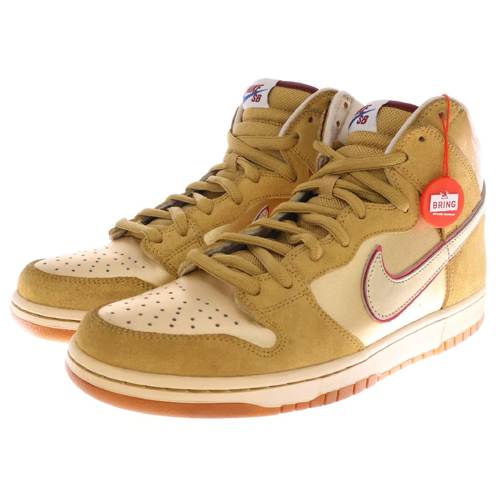 NIKE SB(ナイキエスビー) 【観賞用 2010年製】DUNK HIGH PREMIUM SB ERIC KOSTON 313171-702 ダンク エリックコストン ハイカットスニーカー US10.5/28.5cm ゴールド