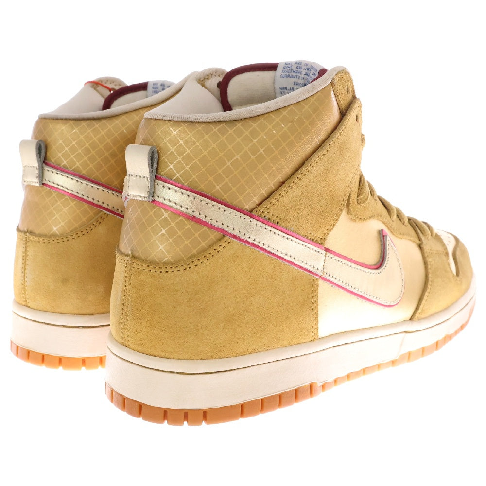 NIKE SB(ナイキエスビー) 【観賞用 2010年製】DUNK HIGH PREMIUM SB ERIC KOSTON 313171-702 ダンク エリックコストン ハイカットスニーカー US10.5/28.5cm ゴールド