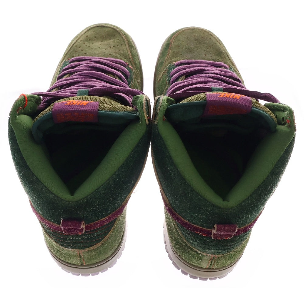 NIKE SB(ナイキエスビー) 【観賞用 2010年製】DUNK HIGH PREMIUM SB SKUNK 420 313171-300 ダンク スカンク ハイカットスニーカー US9.5/27.5cm グリーン