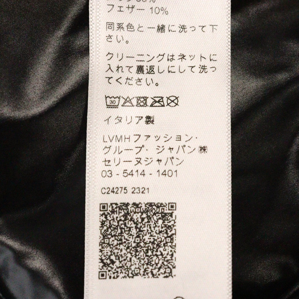 CELINE(セリーヌ) ロゴ刺繍ダウンジャケット アウター ブラック 2W31A595K.38NO