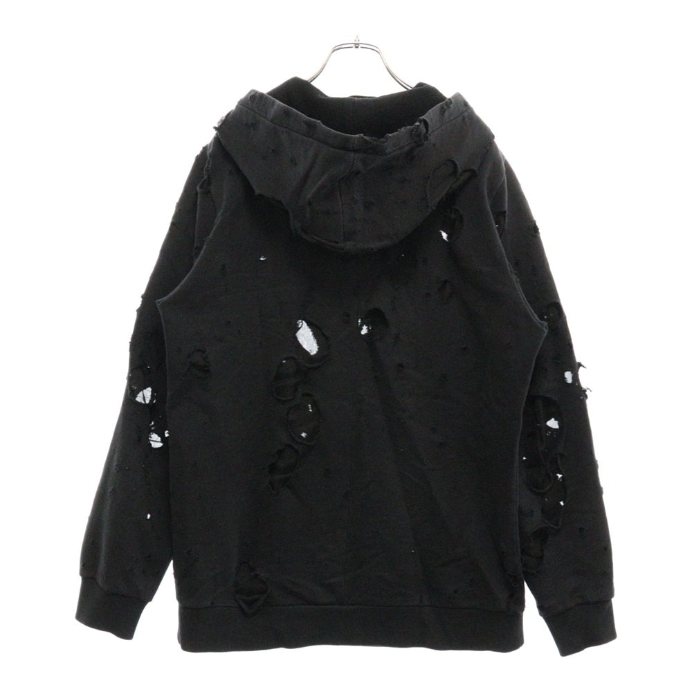 GIVENCHY(ジバンシィ) 15AW Destroy Hoodie フーディー プルオーバーパーカー ブラック 15W 7191 653