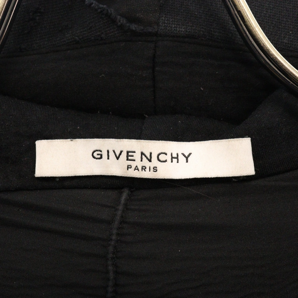 GIVENCHY(ジバンシィ) 15AW Destroy Hoodie フーディー プルオーバーパーカー ブラック 15W 7191 653
