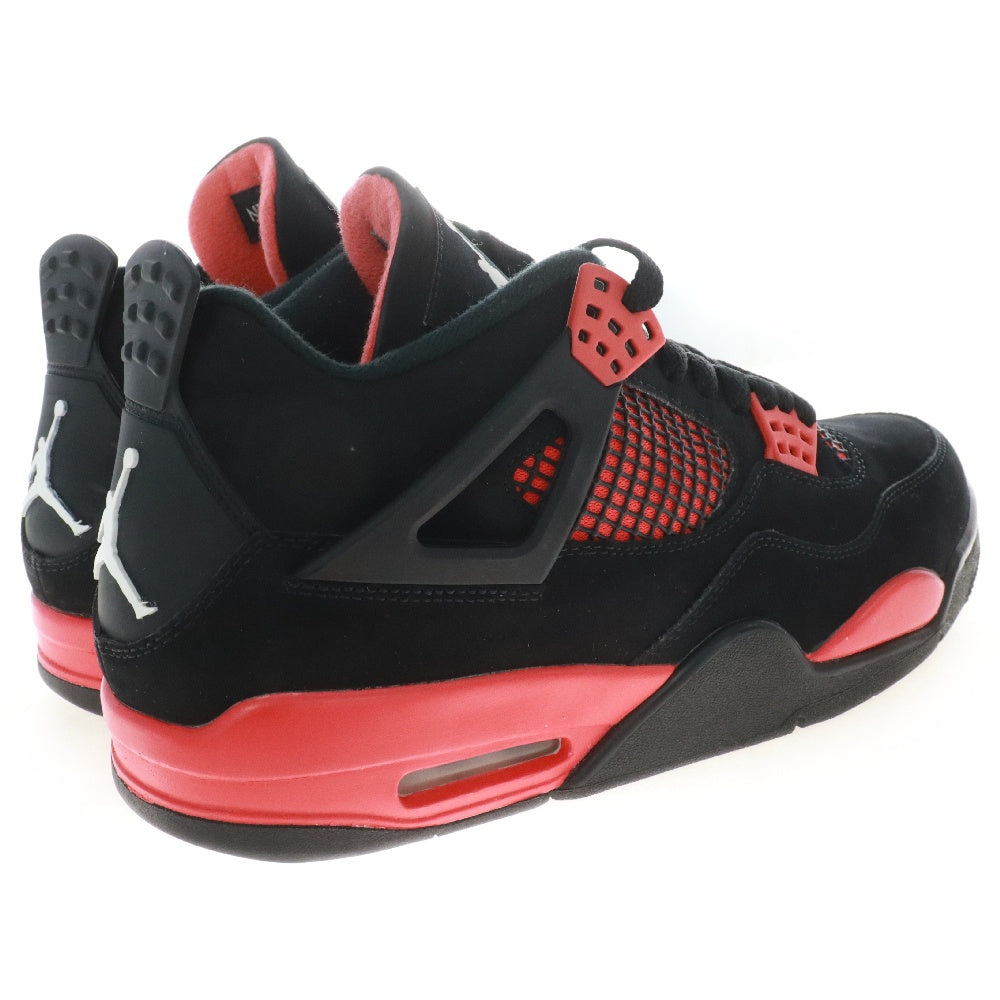 NIKE(ナイキ) AIR JORDAN 4 RETRO RED THUNDER CT8527-016 エアジョーダン4 レッドサンダー ハイカットスニーカー US9.5/27.5cm ブラック/レッド