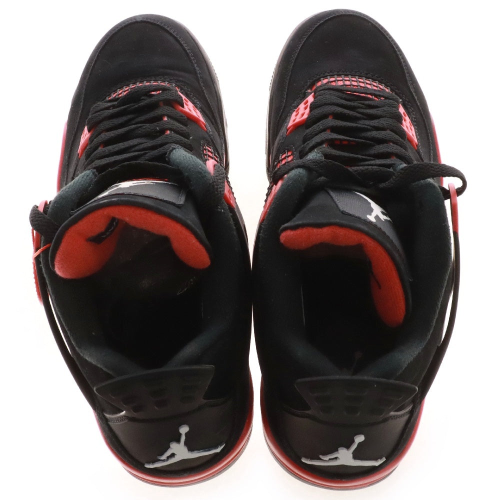 NIKE(ナイキ) AIR JORDAN 4 RETRO RED THUNDER CT8527-016 エアジョーダン4 レッドサンダー ハイカットスニーカー US9.5/27.5cm ブラック/レッド