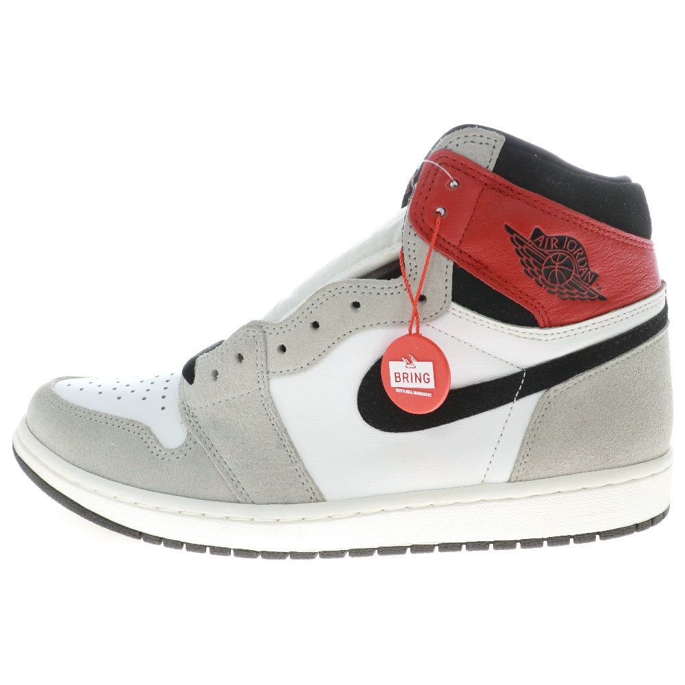 NIKE(ナイキ) AIR JORDAN1 RETRO HIGH OG LIGHT SMOKE GREY 555088-126 エアジョーダン1 スモークグレイ ハイカットスニーカー ホワイト/グレー US11.5/29.5cm