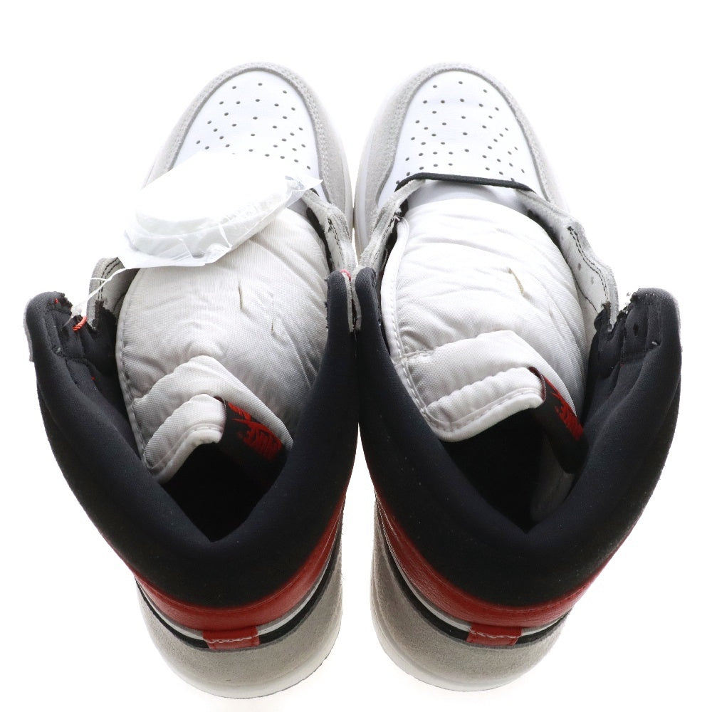 NIKE(ナイキ) AIR JORDAN1 RETRO HIGH OG LIGHT SMOKE GREY 555088-126 エアジョーダン1 スモークグレイ ハイカットスニーカー ホワイト/グレー US11.5/29.5cm