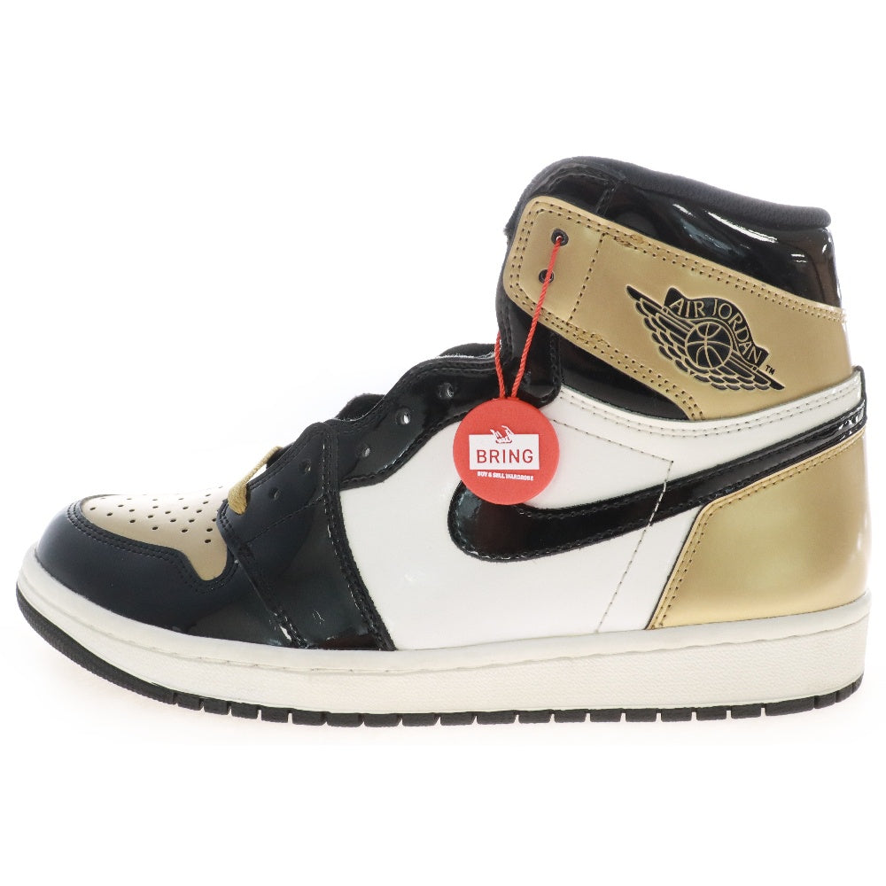 NIKE(ナイキ) AIR JORDAN 1 RETRO HIGH OG NRG GOLD TOE 861428-007 エアジョーダン1 ゴールドトゥ ハイカットスニーカー ゴールド/ブラック US9.5/27.5cm