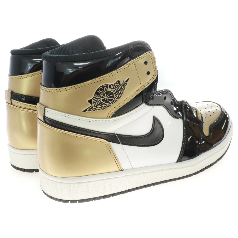 NIKE(ナイキ) AIR JORDAN 1 RETRO HIGH OG NRG GOLD TOE 861428-007 エアジョーダン1 ゴールドトゥ ハイカットスニーカー ゴールド/ブラック US9.5/27.5cm