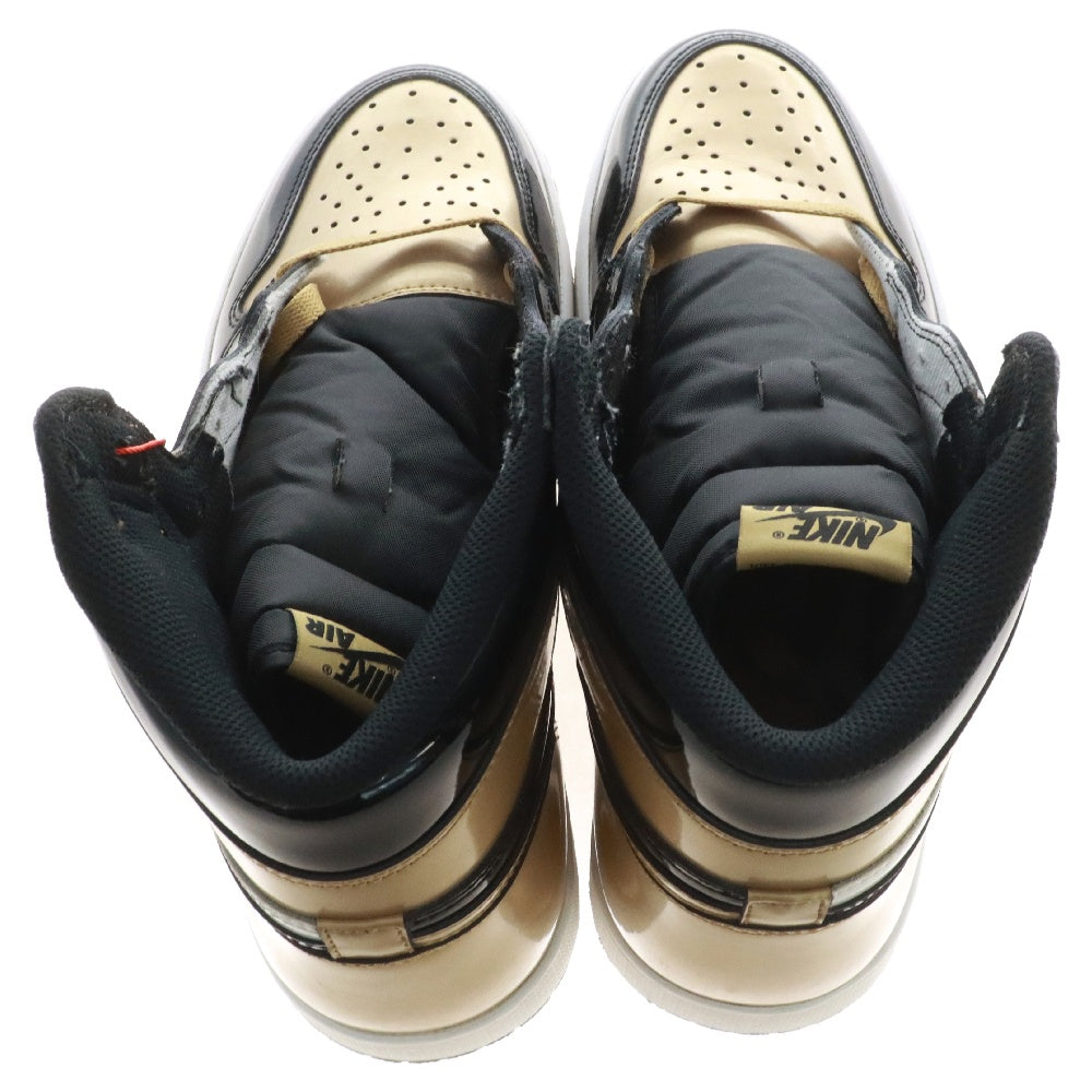 NIKE(ナイキ) AIR JORDAN 1 RETRO HIGH OG NRG GOLD TOE 861428-007 エアジョーダン1 ゴールドトゥ ハイカットスニーカー ゴールド/ブラック US9.5/27.5cm