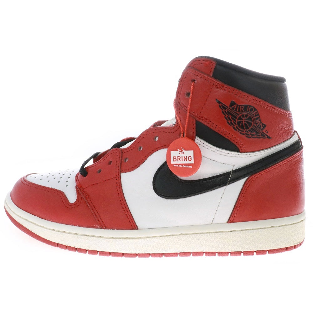 NIKE(ナイキ) AIR JORDAN 1 RETRO HIGH CHICAGO 555088-101 エアジョーダン1 シカゴ ハイスニーカー レッド/ホワイト US9.5/27.5cm