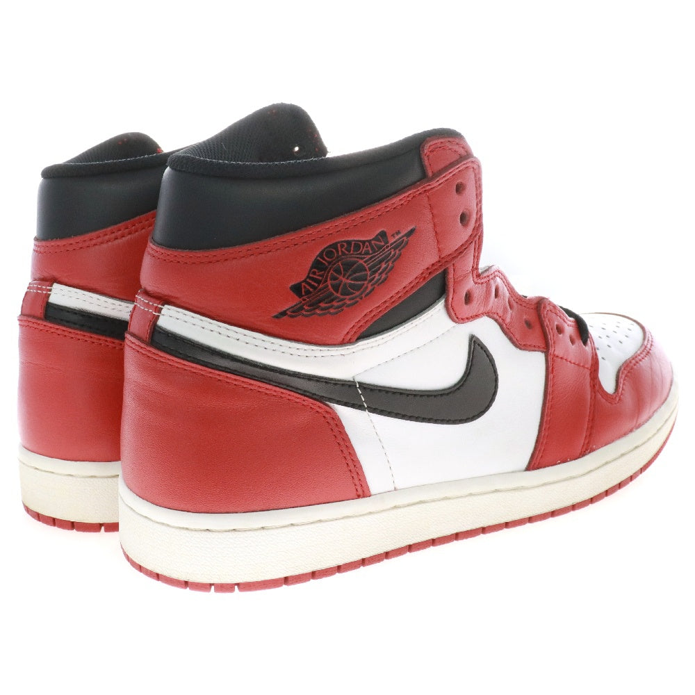 NIKE(ナイキ) AIR JORDAN 1 RETRO HIGH CHICAGO 555088-101 エアジョーダン1 シカゴ ハイスニーカー レッド/ホワイト US9.5/27.5cm