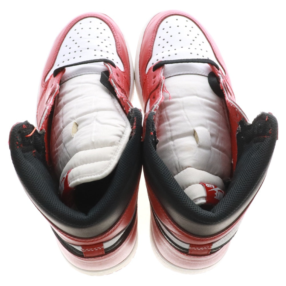 NIKE(ナイキ) AIR JORDAN 1 RETRO HIGH CHICAGO 555088-101 エアジョーダン1 シカゴ ハイスニーカー レッド/ホワイト US9.5/27.5cm