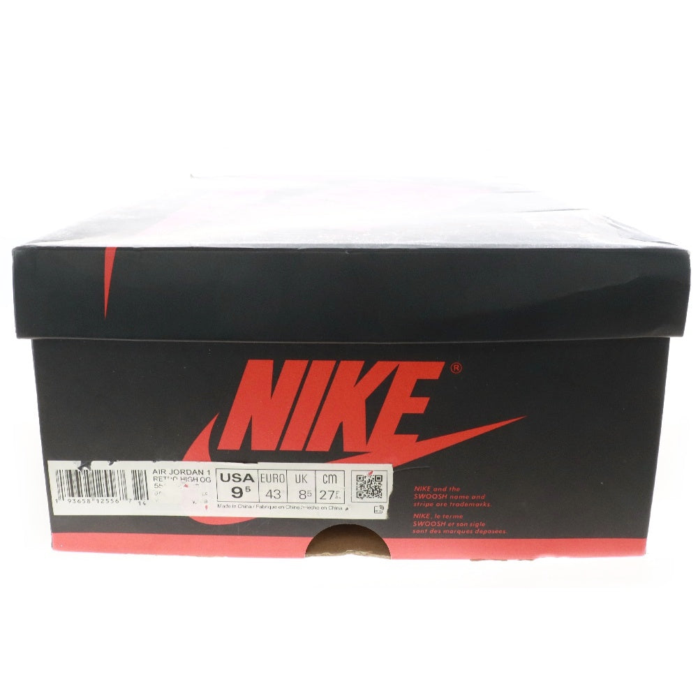 NIKE(ナイキ) AIR JORDAN 1 RETRO HIGH CHICAGO 555088-101 エアジョーダン1 シカゴ ハイスニーカー レッド/ホワイト US9.5/27.5cm