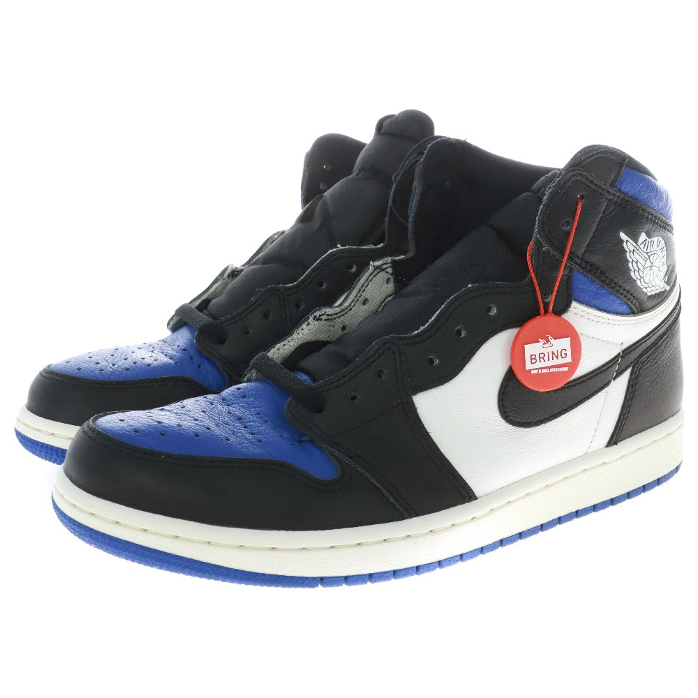 NIKE(ナイキ) AIR JORDAN1 RETRO HIGH OG ROYAL TOE 555088‐041 エアジョーダン ロイヤルトゥ ハイカットスニーカー ブルー/ブラック/ホワイト US9.5/27.5cm