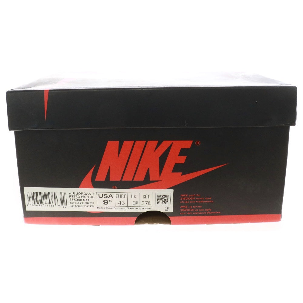 NIKE(ナイキ) AIR JORDAN1 RETRO HIGH OG ROYAL TOE 555088‐041 エアジョーダン ロイヤルトゥ ハイカットスニーカー ブルー/ブラック/ホワイト US9.5/27.5cm