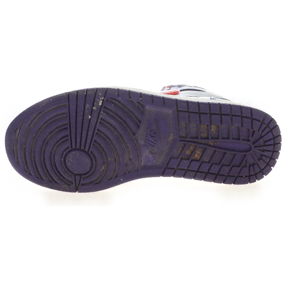 NIKE(ナイキ) AIR JORDAN 1 RETRO HIGH OG COURT PURPLE 555088-500 エアジョーダン1 コートパープル ハイカットスニーカー ホワイト/パープル US10.5/28.5cm