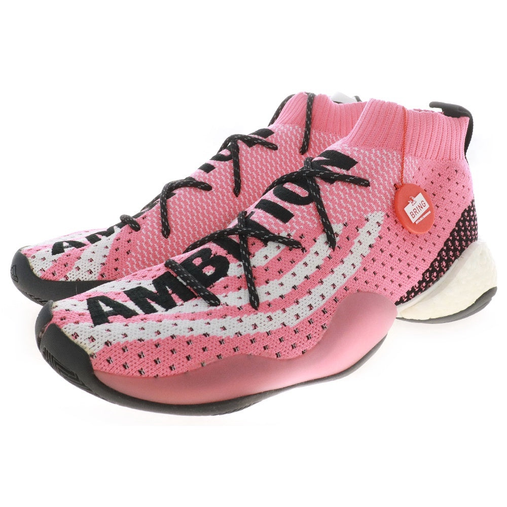 adidas Originals(アディダスオリジナルス) ×PHARRELL WILLIAMS ファレルウイリアムズ G28183 クレイジーブースト ローカットスニーカー US9.5/27.5cm ピンク