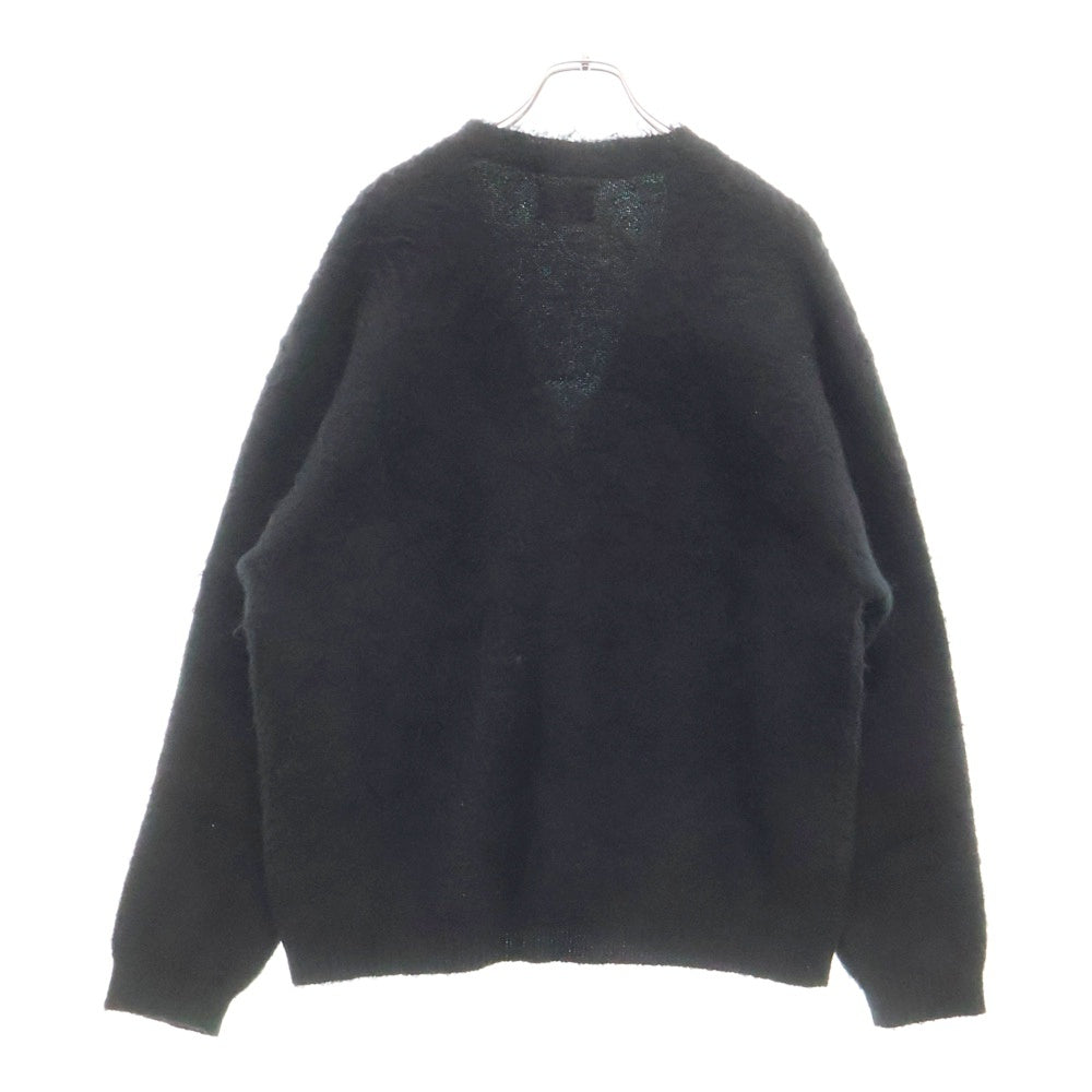 SAINT MICHAEL(セントマイケル) 24AW MOHAIR CARDIGAN SM-YS1-0000-057 モヘアニットカーディガン ブラック