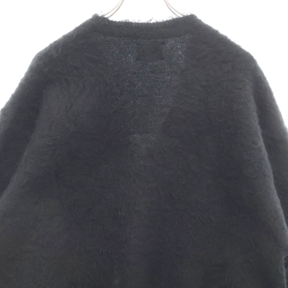 SAINT MICHAEL(セントマイケル) 24AW MOHAIR CARDIGAN SM-YS1-0000-057 モヘアニットカーディガン ブラック