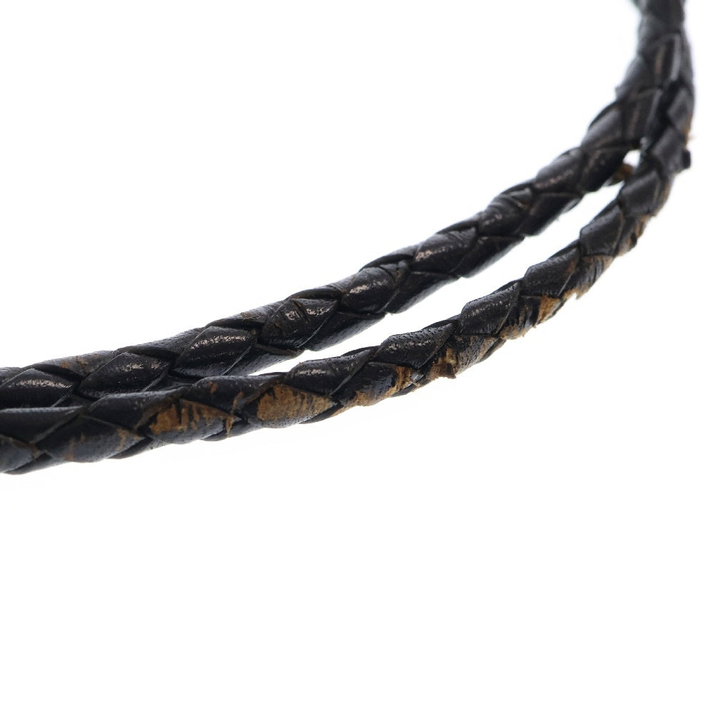 CHROME HEARTS(クロムハーツ) BOLOTIE OVALTINY タイニークラシックオーバルクロス ループタイ シルバー/ブラック BCA209