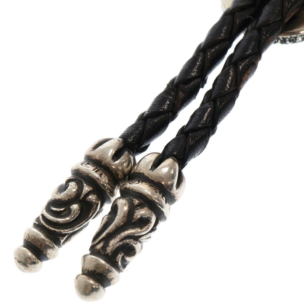 CHROME HEARTS(クロムハーツ) BOLOTIE OVALTINY タイニークラシックオーバルクロス ループタイ シルバー/ブラック BCA209