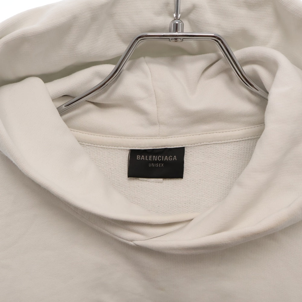 BALENCIAGA(バレンシアガ) 23AW BB Paris Strass Hoodie ラインストーンロゴプルオーバーフーディ クリーム 739024 TOVU9