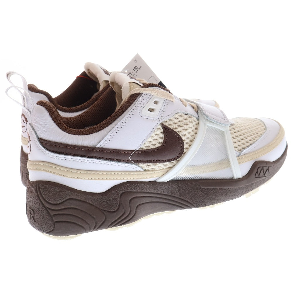 NIKE(ナイキ) ×TRAVIS SCOTT Zoom Field Jaxx HQ3073-100 トラヴィススコット ズームフィールドジャックス ローカットスニーカー ブラウン/ホワイト US8/26cm