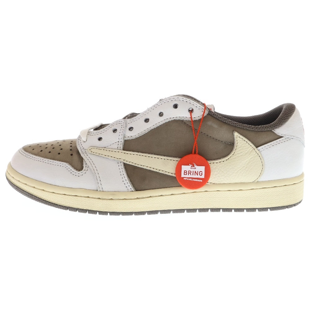 NIKE(ナイキ) ×TRAVIS SCOTT AIR JORDAN 1 トラヴィススコット エアジョーダン1 ローカットスニーカー リバースモカ US9.5/27.5cm DM7866-162