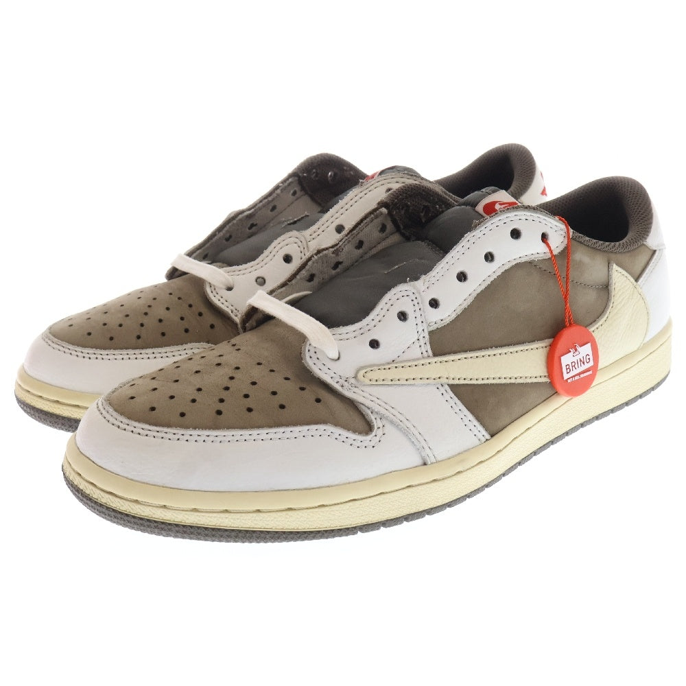 NIKE(ナイキ) ×TRAVIS SCOTT AIR JORDAN 1 トラヴィススコット エアジョーダン1 ローカットスニーカー リバースモカ US9.5/27.5cm DM7866-162