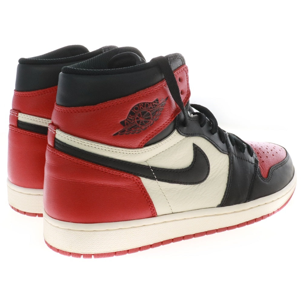 NIKE(ナイキ) AIR JORDAN 1 RETRO HIGH OG BRED TOE 555088-610 エアジョーダン1 ブレッドトゥ ハイカットスニーカー レッド/ブラック US11/29cm