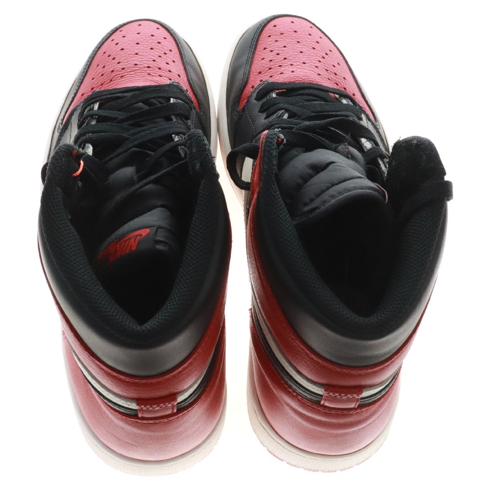 NIKE(ナイキ) AIR JORDAN 1 RETRO HIGH OG BRED TOE 555088-610 エアジョーダン1 ブレッドトゥ ハイカットスニーカー レッド/ブラック US11/29cm