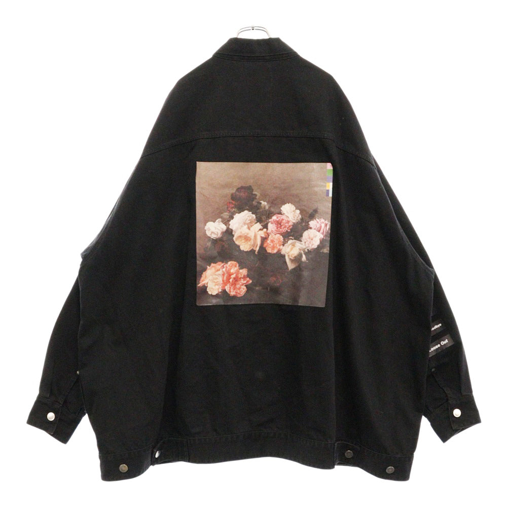 RAF SIMONS(ラフシモンズ) 18SS 権力の美学 オーバーサイズデニムジャケット 181-723 ブラック
