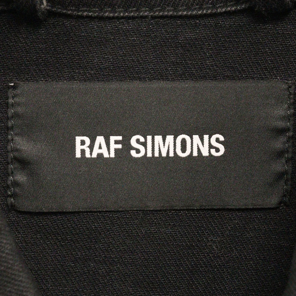 RAF SIMONS(ラフシモンズ) 18SS 権力の美学 オーバーサイズデニムジャケット 181-723 ブラック