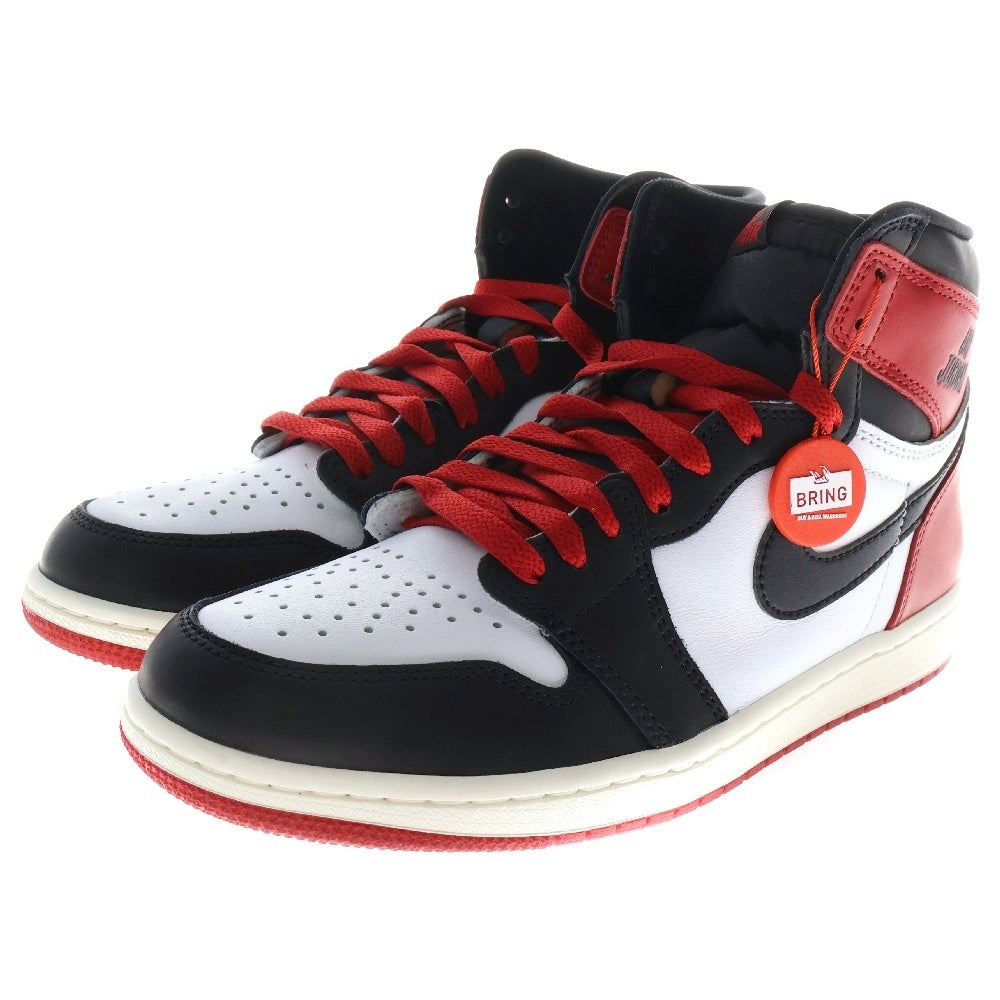 NIKE(ナイキ) AIR JORDAN 1 RETRO HIGH OG DZ5485-106 エアジョーダン1 レトロ ブラックトゥリイマジンドハイカットスニーカー ホワイト/ブラック/レッド US8.5/26.5cm