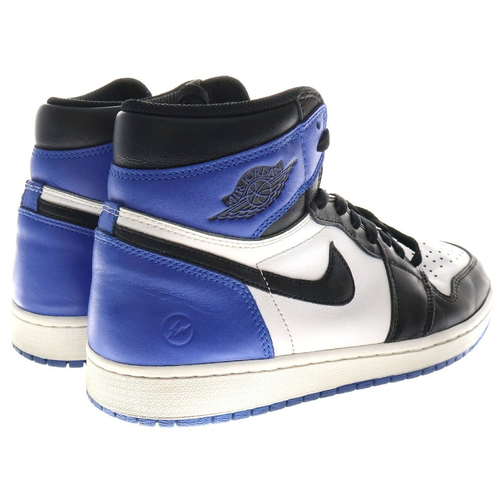 NIKE(ナイキ) ×FRAGMENT DESIGN AIR JORDAN 1 RETRO HIGH OG×フラグメントデザイン エアジョーダン1 レトロ ハイカットスニーカー 716371-040 US10.5/28.5cm ホワイト/ブルー/ブラック