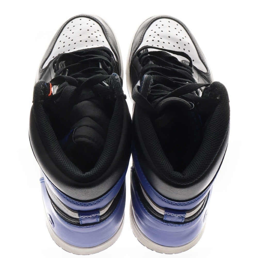 NIKE(ナイキ) ×FRAGMENT DESIGN AIR JORDAN 1 RETRO HIGH OG×フラグメントデザイン エアジョーダン1 レトロ ハイカットスニーカー 716371-040 US10.5/28.5cm ホワイト/ブルー/ブラック