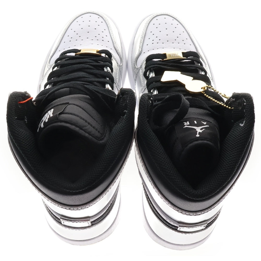 NIKE(ナイキ) AIR JORDAN 1 RETRO HI THINK 16 PASS THE TORCH AQ7476-016 エアジョーダン1 パスザトーチ ハイカットスニーカー US8/26cm AQ7476-016 ホワイト/シルバー