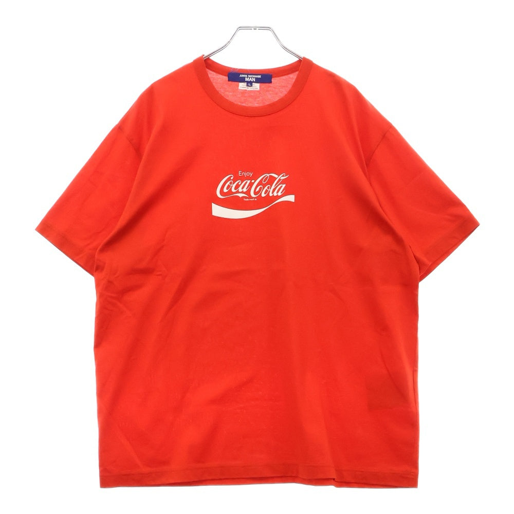 JUNYA WATANABE COMME des GARCONS(ジュンヤワタナベ コムデギャルソン) 23SS 綿度詰天竺プリント Coca-Cola コカコーラ 半袖Tシャツ カットソー レッド WK-T019
