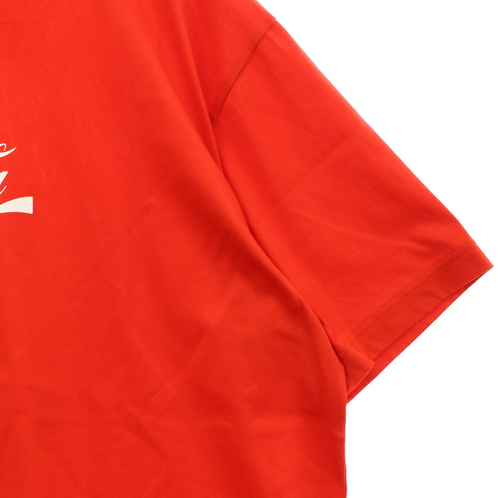 JUNYA WATANABE COMME des GARCONS(ジュンヤワタナベ コムデギャルソン) 23SS 綿度詰天竺プリント Coca-Cola コカコーラ 半袖Tシャツ カットソー レッド WK-T019