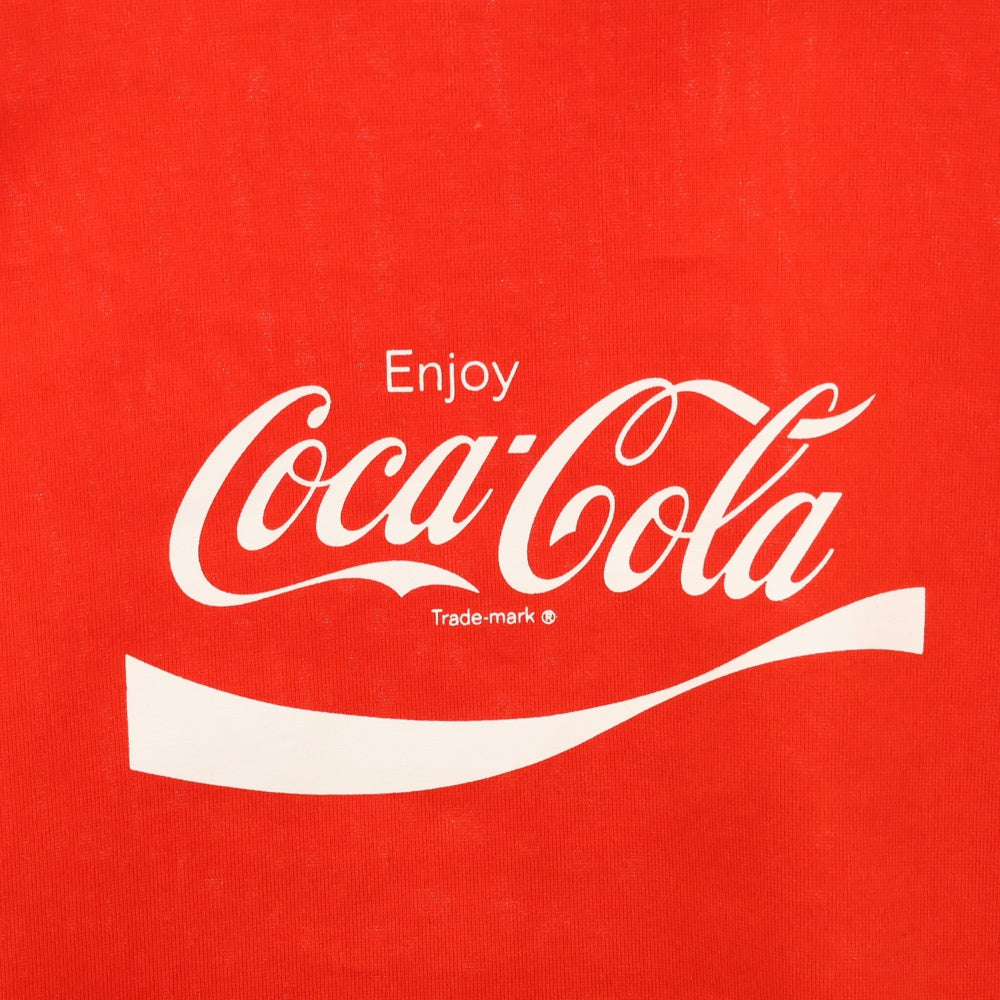 JUNYA WATANABE COMME des GARCONS(ジュンヤワタナベ コムデギャルソン) 23SS 綿度詰天竺プリント Coca-Cola コカコーラ 半袖Tシャツ カットソー レッド WK-T019