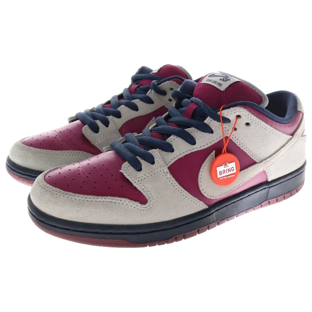 NIKE SB(ナイキエスビー) SB DUNK LOW PRO BQ6817-001 ダンク ローカットスニーカー アトモスフィアグレー US10/28cm グレー/パープル