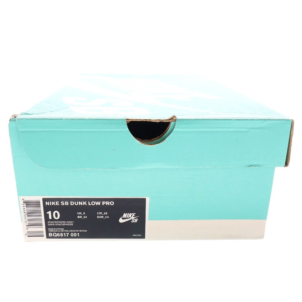 NIKE SB(ナイキエスビー) SB DUNK LOW PRO BQ6817-001 ダンク ローカットスニーカー アトモスフィアグレー US10/28cm グレー/パープル